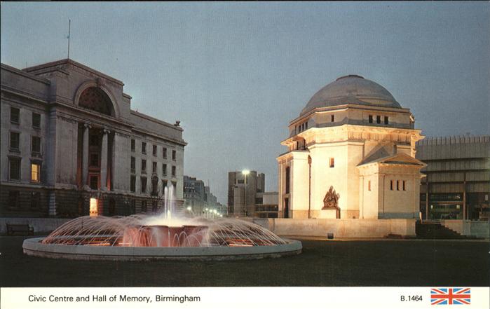 Birmingham Civic Centre Hall of Memory