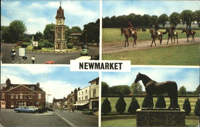 Newmarket Suffolk Clock Tower Monring Training Rutland Arms Hotel