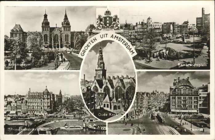 Amsterdam Niederlande Damrak Oude Kerk Prins Hendrik