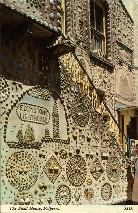 Polperro Cornwall Eddystone Lighthouse The Shell House