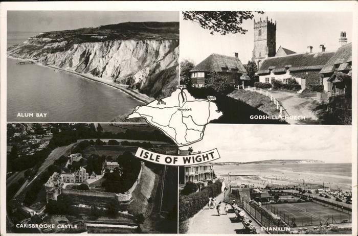 Isle of Wight UK Godshill Church Shanklin Carisbrooke Castle