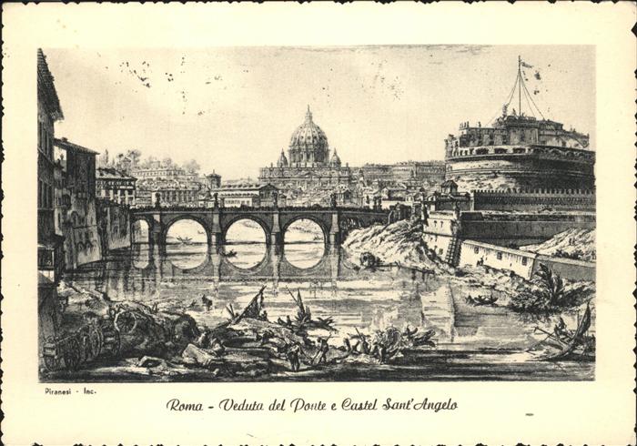 Rom Roma Veduta le Ponte Castel Sant Angelo