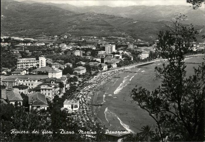 Diano Marina Riviera dei fiori Panorama Strand