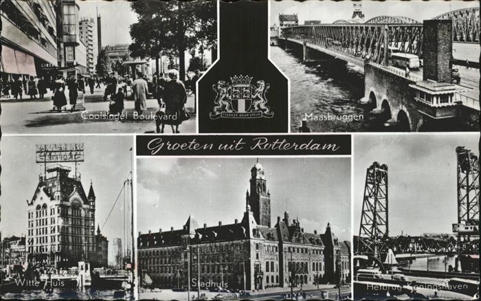 Rotterdam Wappen Hefbrug Stadhuis Witte Huis