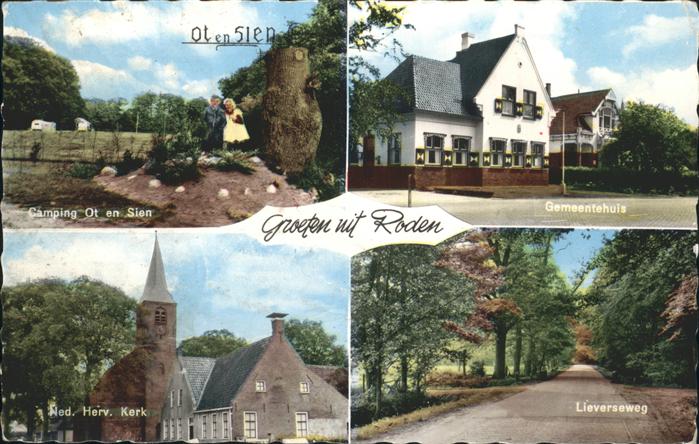 Roden Netherlands Lieverseweg Gemeentehuis Kerk