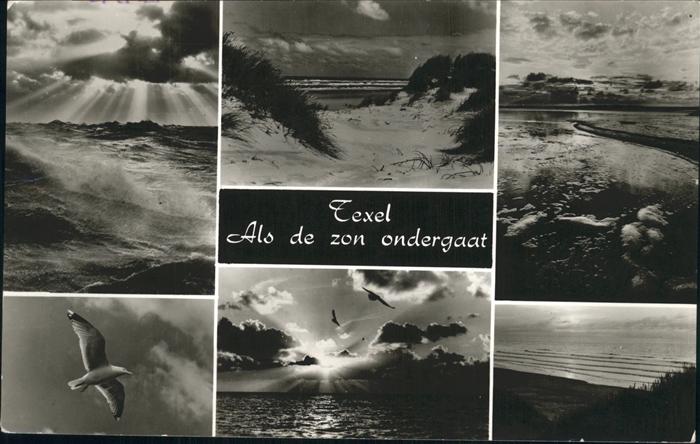 Texel Als de zon ondergaat