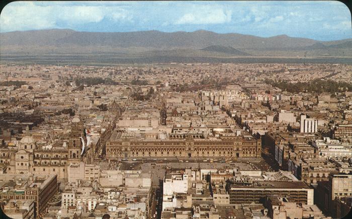 Mexico City Vista panoramica del Zocalo Torre Latin