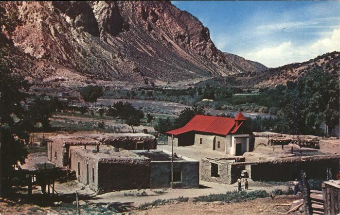 Santa Fe New Mexico Spanish settlement of Pilar Rio Grande Valley