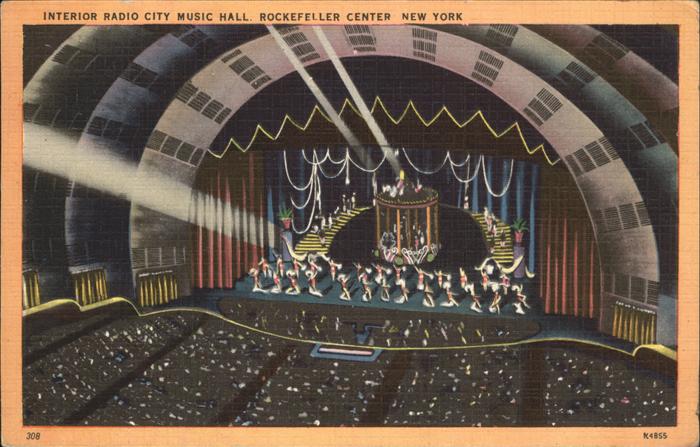 New York City Interior Radio City Music Hall Rockefeller Center