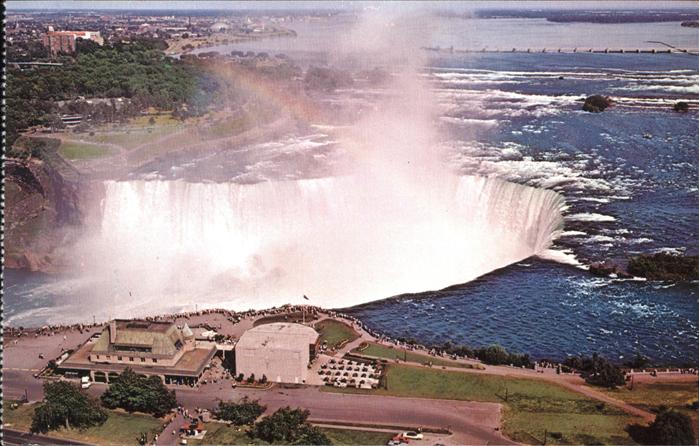 Ontario Canada Niagara Falls Horseshoe Falls aerial view