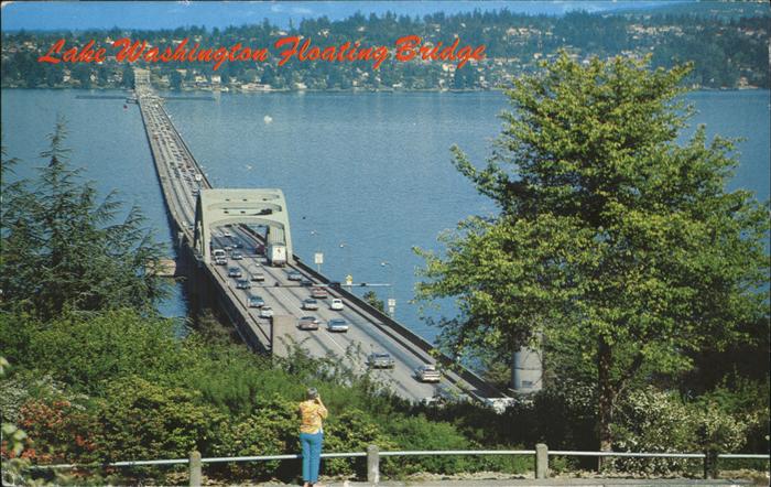 Seattle Lake Washington Floating Bridge