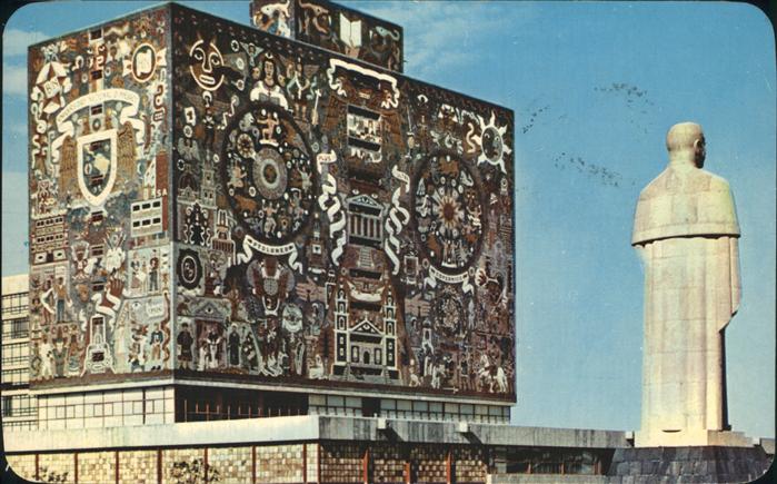 Mexico City Universidad Nacional Biblioteca Mosaico