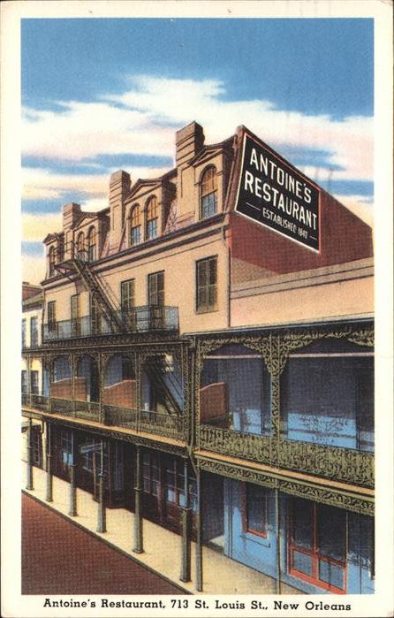 New Orleans Louisiana Antoine's Restaurant founded in 1840