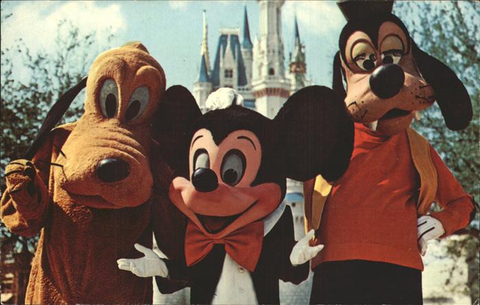 Disney Walt Magic Kingdom Mickey Mouse Pluto Goofy