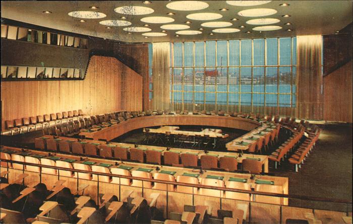 New York City United Nations Headquarters Economic and Social Council Chamber