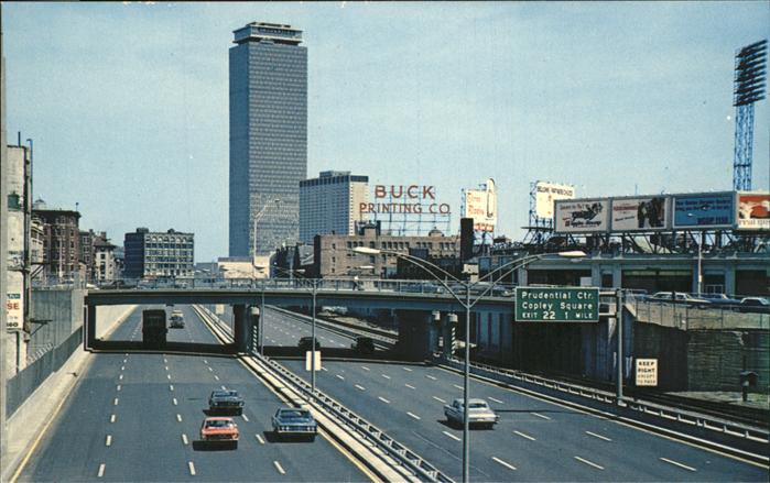 Boston Massachusetts Prudential Center Massachusetts Turnpike Kenmore Square
