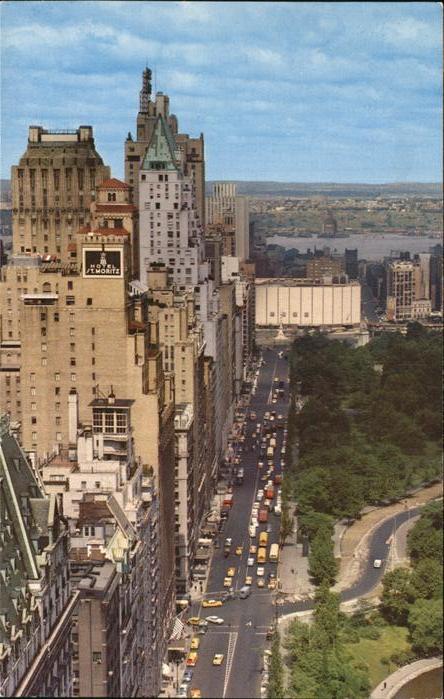 New York City Central Park South Coliseum Hudson River