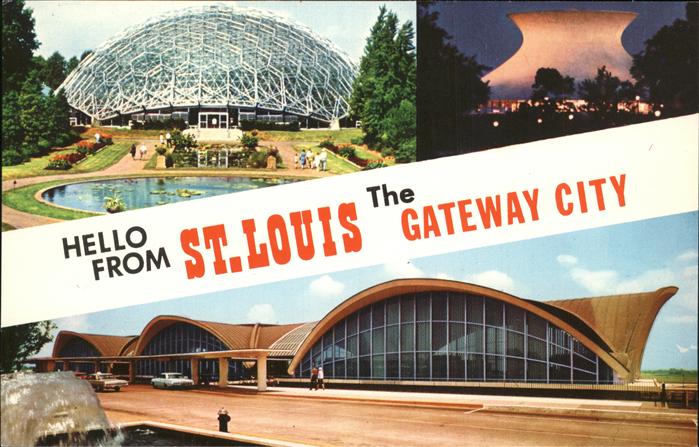 St Louis Missouri The Gateway City Arch Jefferson Memorial Planetarium Climatron