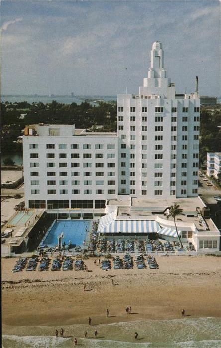 Miami Beach Versailles Hotel Beach aerial view