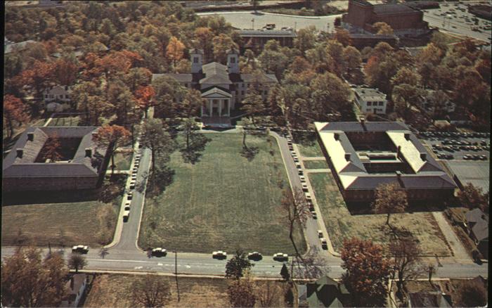 Spartanburg Wofford College aerial view