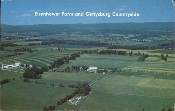 Gettysburg Pennsylvania Eisenhower Farm Countryside aerial view