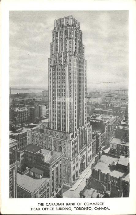 Toronto Canada Canadian Bank of Commerce Head Office Build