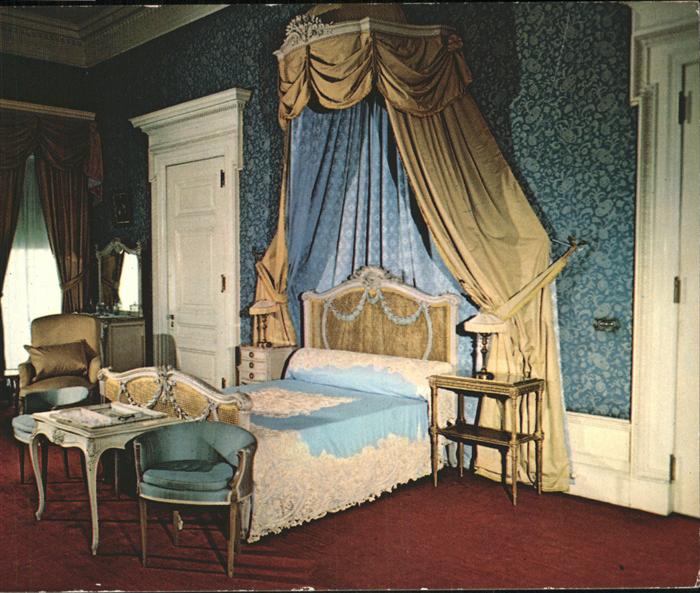 New York City The Blue Room Guest Room Vanderbilt Mansion National Historic Site