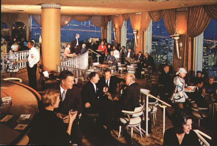 San Francisco California Fairmont Hotel Crown Room Cocktail Lounge