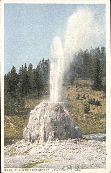 Yellowstone National Park The Lone Star Geyser