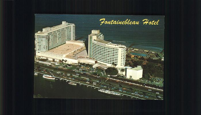 Miami Beach Fontainebleau Hotel aerial view