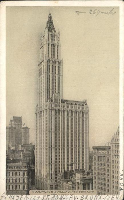 New York City Woolworth Building Cathedral of Commerce