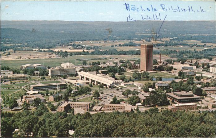 Amherst Massachusetts University of Massachusetts aerial view