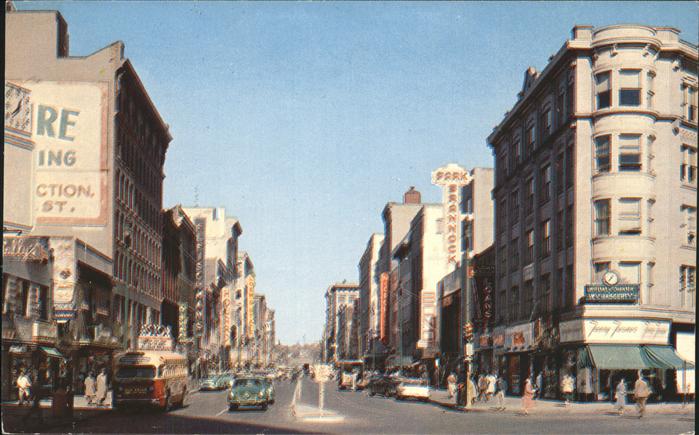 Syracuse New York Salina Street Looking North from Chimes Building