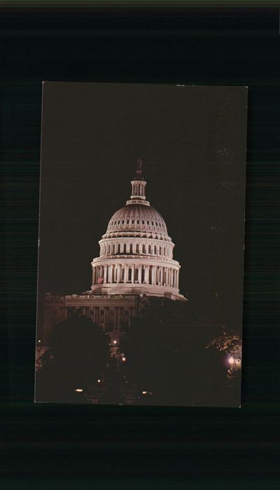 Washington DC United States Capitol at night