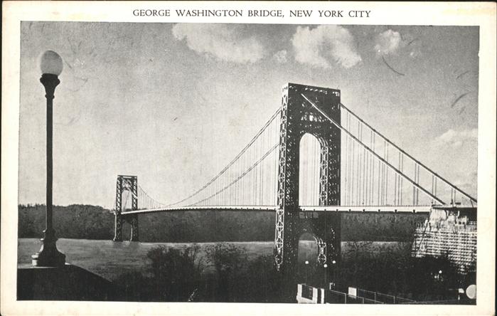 New York City George Washington Bridge Hudson River
