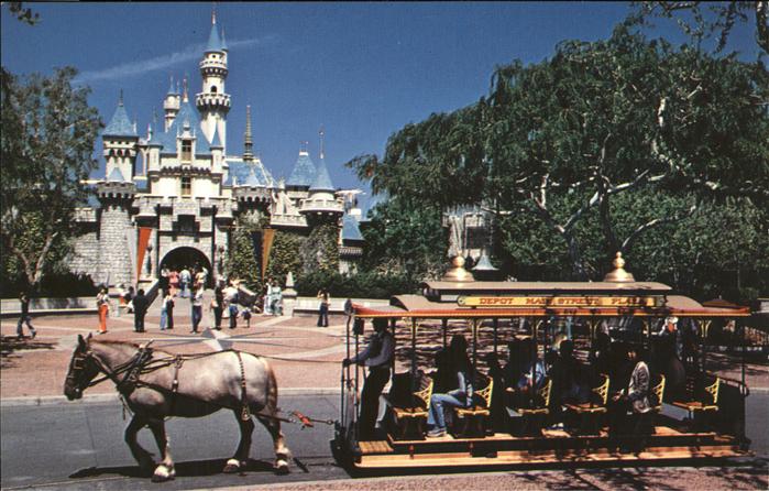 Disney Walt Sleeping Beauty Castle horse drawn stre