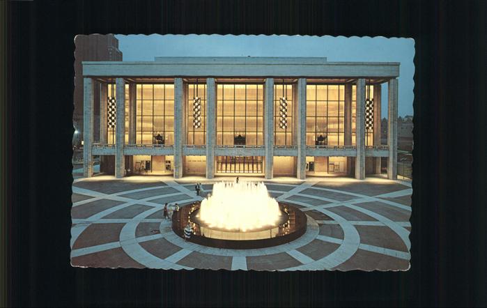 New York City Lincoln Center for Performing Arts State Theater Plaza Fountain