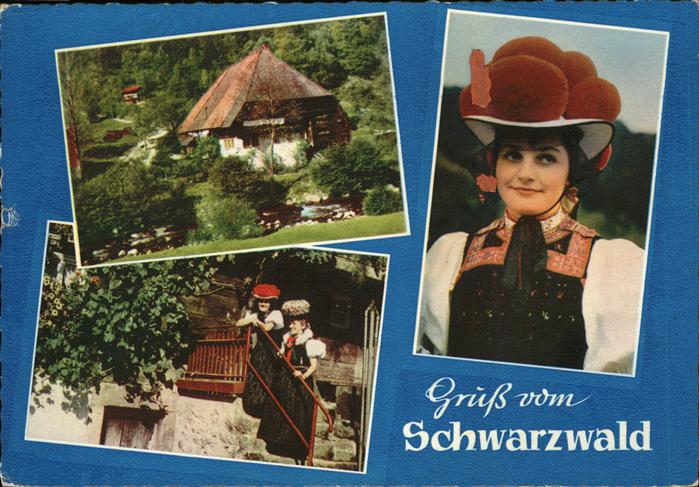Schwarzwald mit Trachtenmädchen