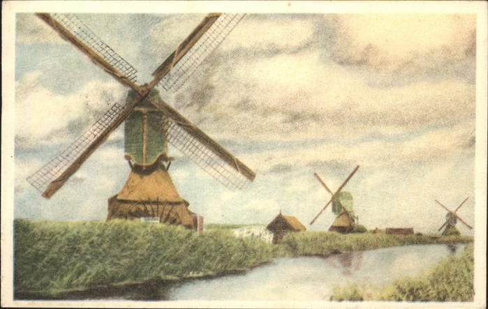 Niederlande Hollands Windmuehlen