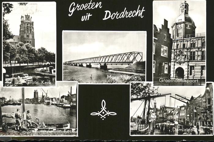 Dordrecht Grote Kerk u.Damiatenbrug