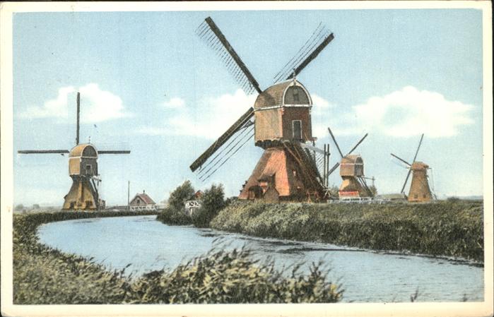 Niederlande Windmuehlen