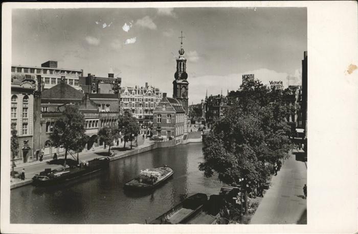 Amsterdam Niederlande Singel met Munttoren
