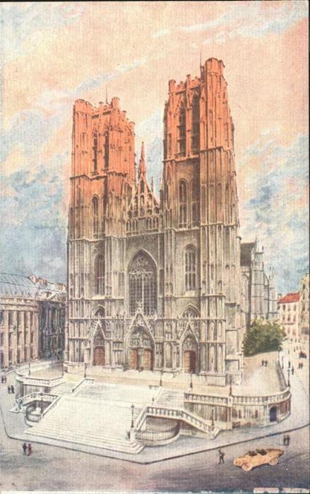 Bruessel Bruxelles Ste-Gudulakerk