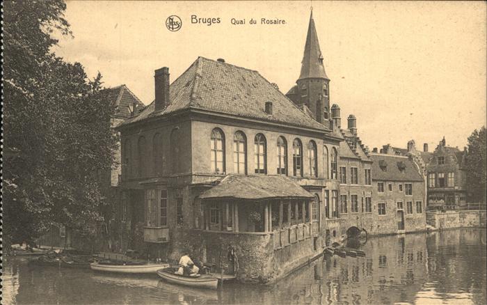 Bruges BRUGGE Belgie Quai du Rosaire