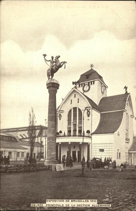 Bruessel Bruxelles Entree Principale de la Section Allemande