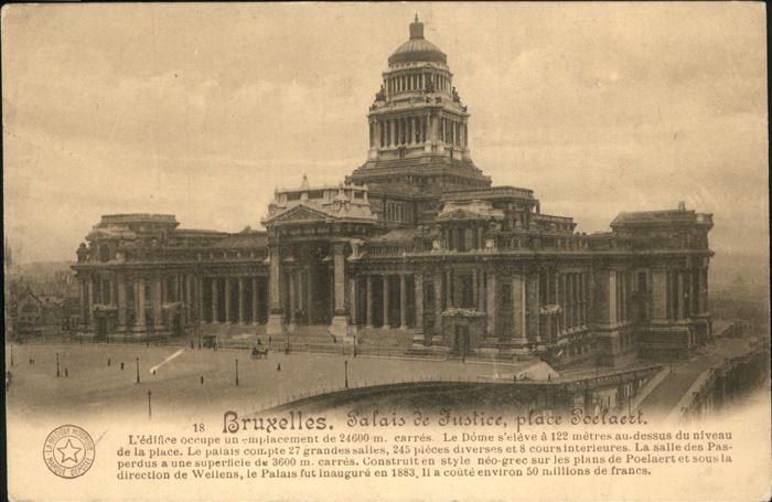 Bruessel Bruxelles Palais de Justice place Poelaert