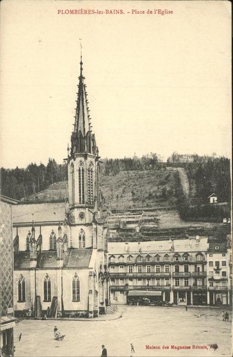 Plombieres-les-Bains Vosges Place de L_Eglise