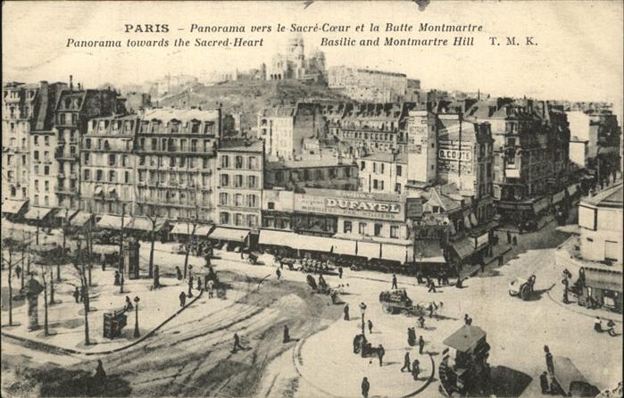 Paris Basilic and Montmartre Hill