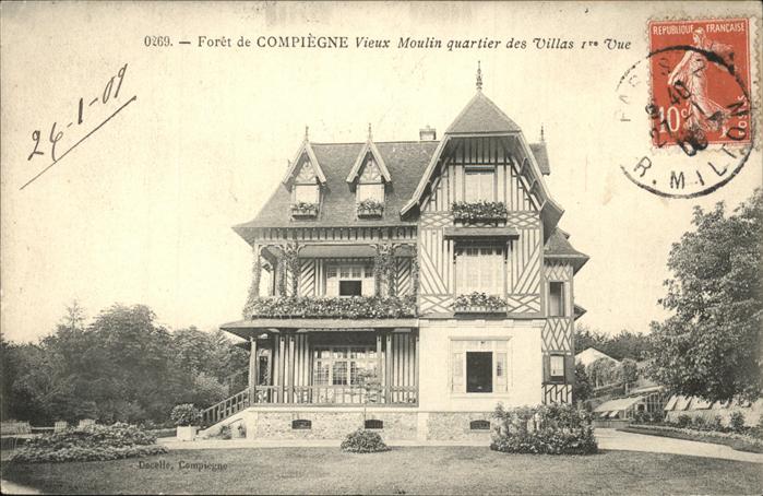 Compiegne Oise Vieux Moulin quartier des Villas