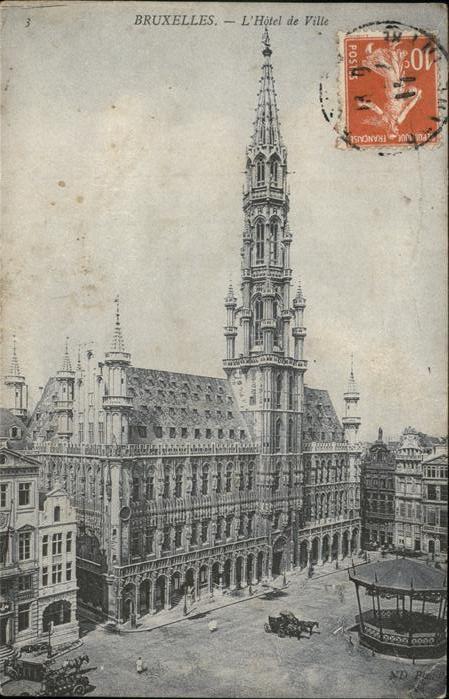 Bruessel Bruxelles L Hotel de Ville